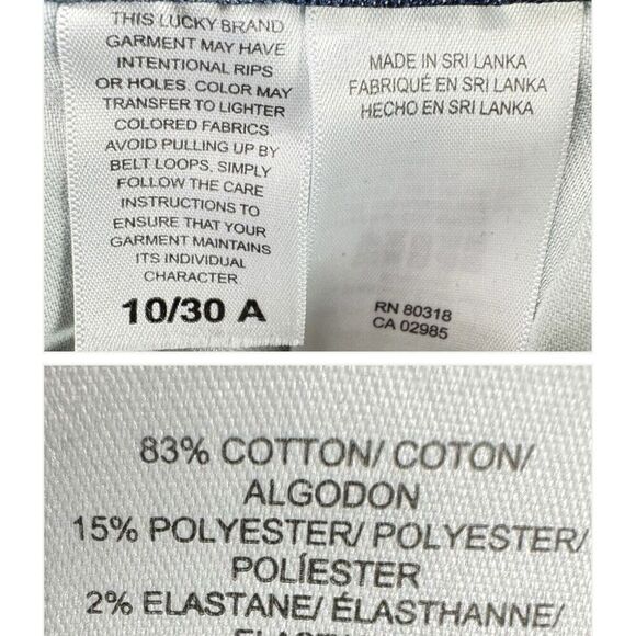 Lucky Brand Skinny Jeans Women's 10 / 30 Blue AVA Mid Rise Stretch - Picture 12 of 15